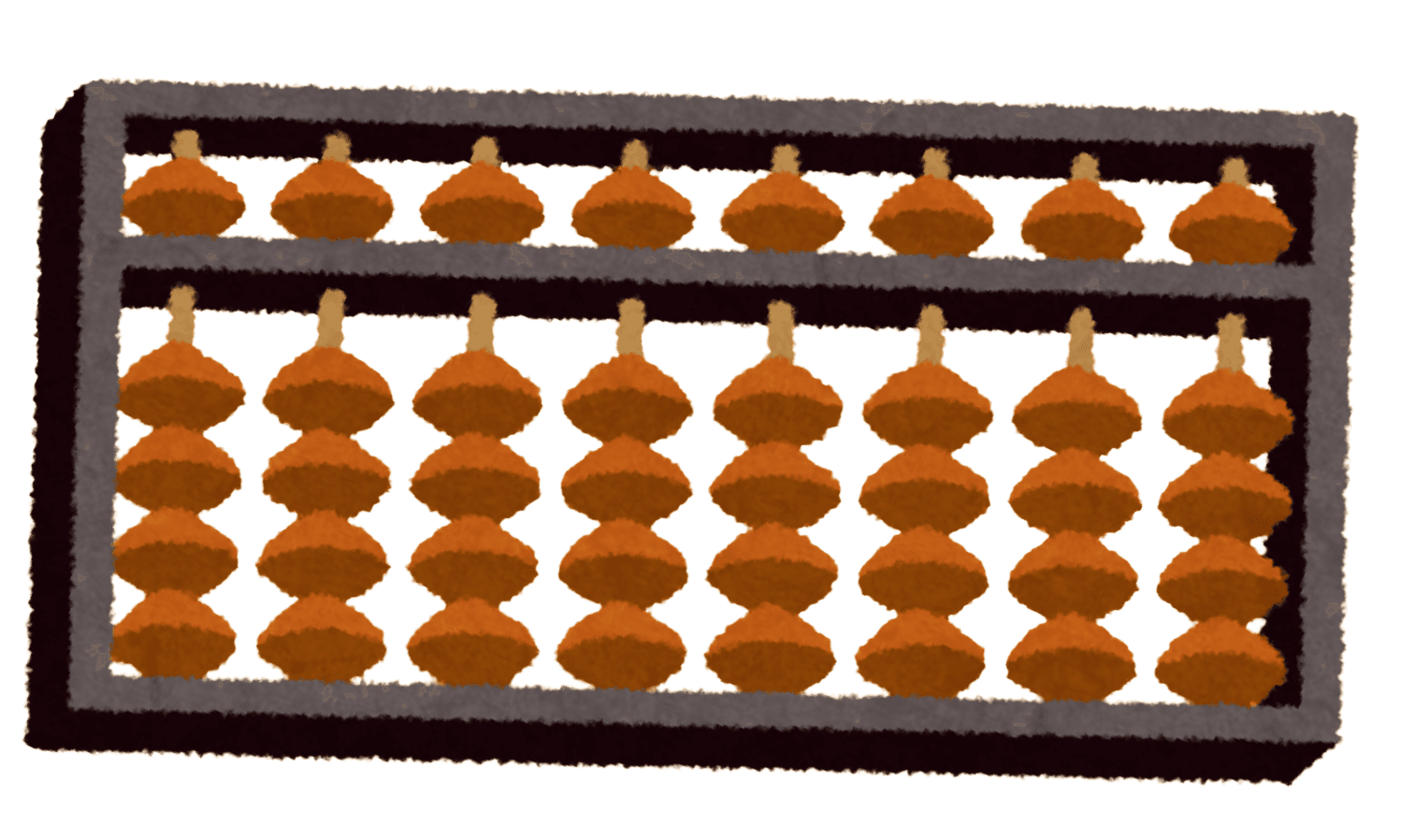 Illustration of a Japanese Soroban abacus